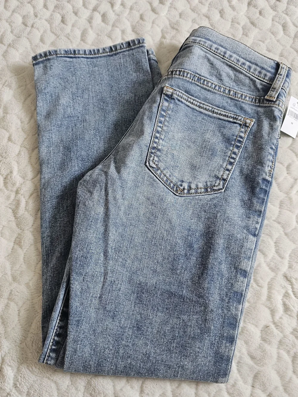 NEW Boys GAP Medium Light Blue Straight Jeans 10